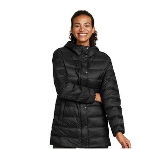 Eddie Bauer Women's StratusTherm Down Parka, black, size L